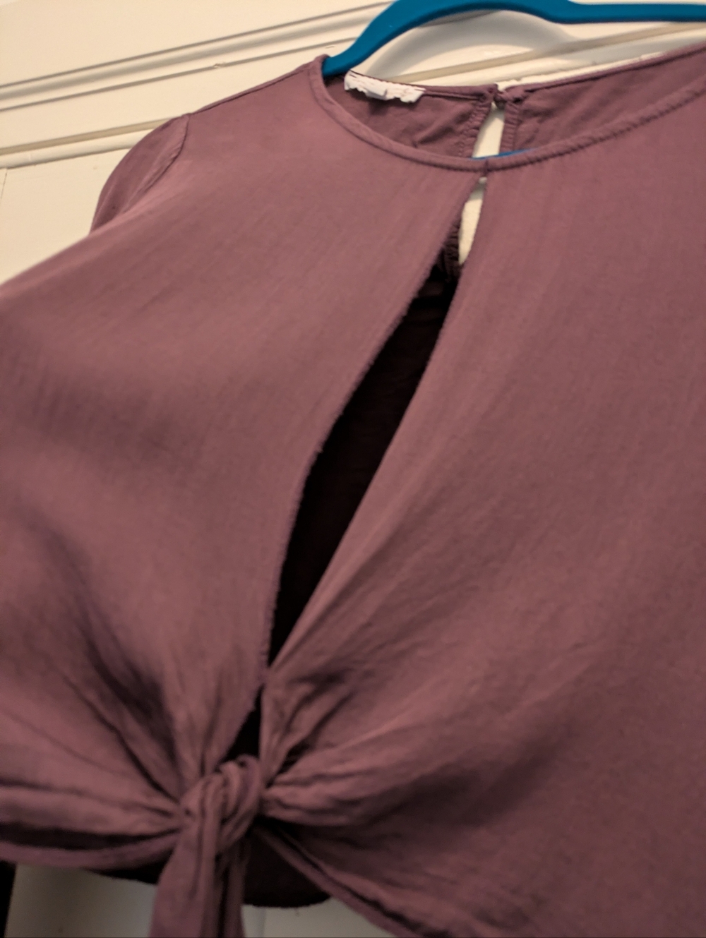 Don't Ask Why Boutique Wine, Open Front, Bell Sleeve Blouse- One Size - Picture 2 of 6